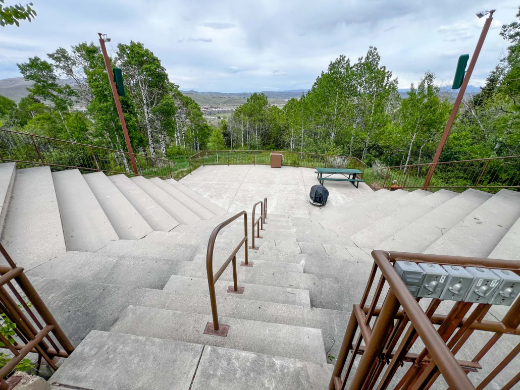 The amphitheater overlooking the valley